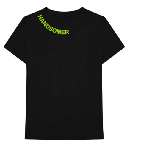 Russ Merch Handsomer Remix Black Logo T Shirt Whats On The Star