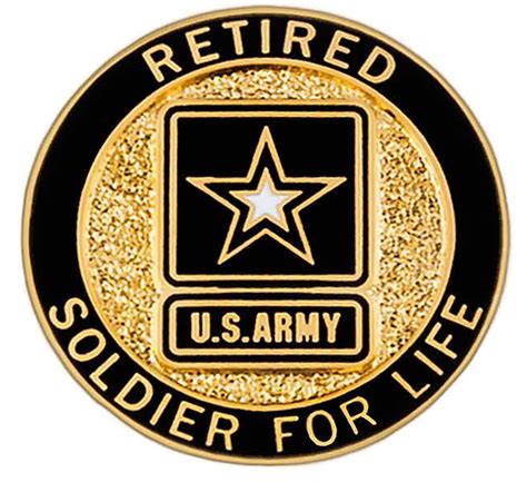 Soldier For Life Retired Lapel Pin