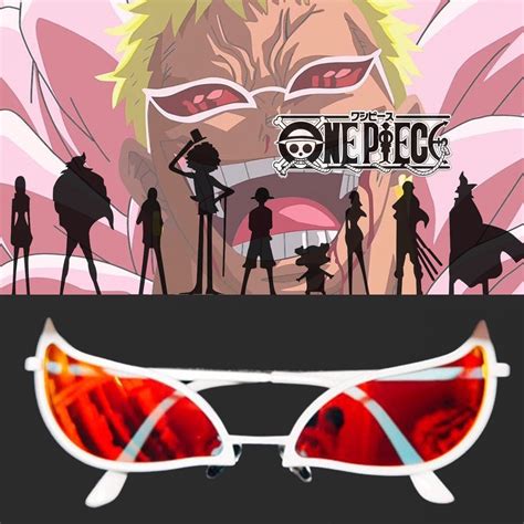 Anime One Piece Glasses Donquixote Doflamingo Eyewear Sunglasses