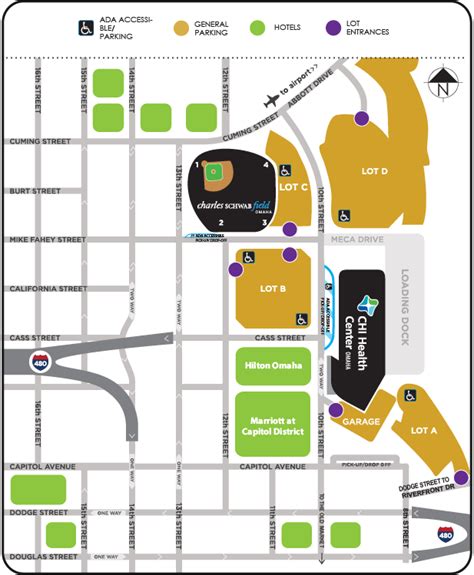 Directions And Parking Chi Health Center Arena