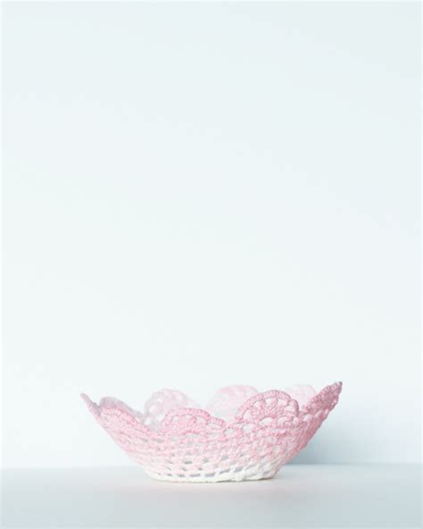 Diy Dyed Lace Doily Bowl The Sweet Escape Creative Studio