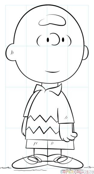How To Draw Charlie Brown Step By Step Drawing Tutorials