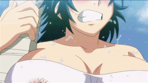 Takagi Jun Manyuu Chifusa Manyuu Hikenchou Animated Animated  1girl Blue Hair Blush