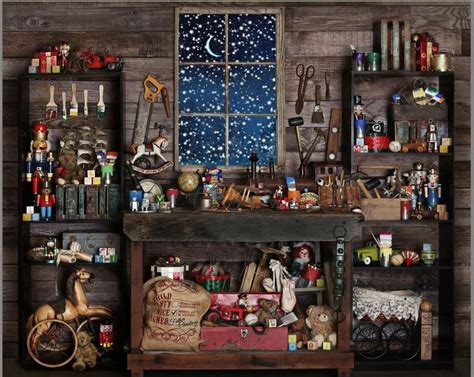 7x5ft Wood Christmas Shop Store Custom Photo Studio Background Backdrop