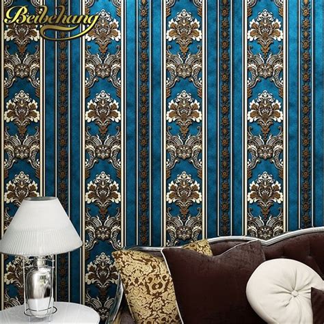 Beibehang Papel Parede 3d Europe Noble Damascus 3d Wallpaper Roll