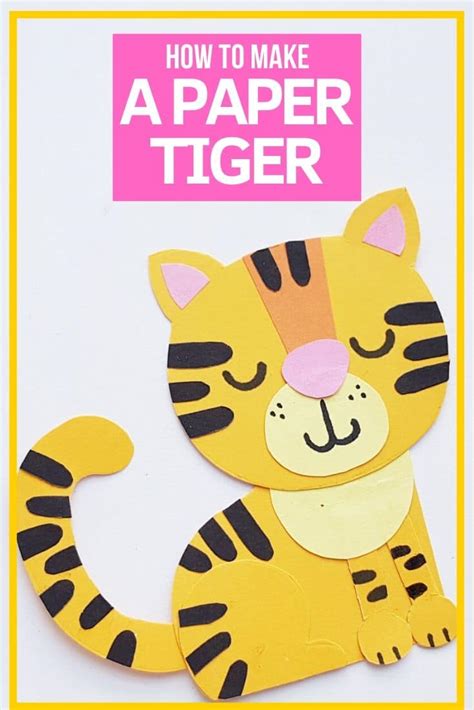 Paper Tiger Craft For Preschoolers Color Me Crafty