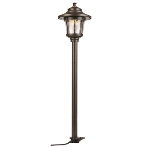 Hampton Bay Low Voltage Integrated Led Oil Rubbed Bronze Outdoor Path