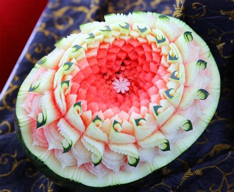 Premium Photo Watermelon Thai Fruit Carving