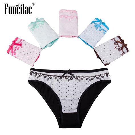 Buy Funcilac Underwear Women Print Womens Panties Sexy Shorts Dot Floral