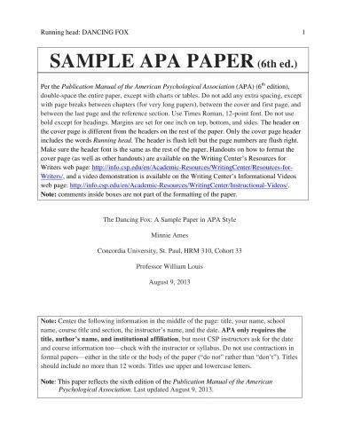 Show every source you've directly referenced in your paper, or taken data from to help you write your paper. Apa Style Essay Example - Essay Writing Top