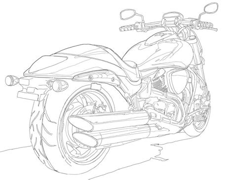 Here presented 36+ motorcycle outline drawing images for free to download, print or share. motorcycle outline | Butterfly drawing, Adult coloring ...