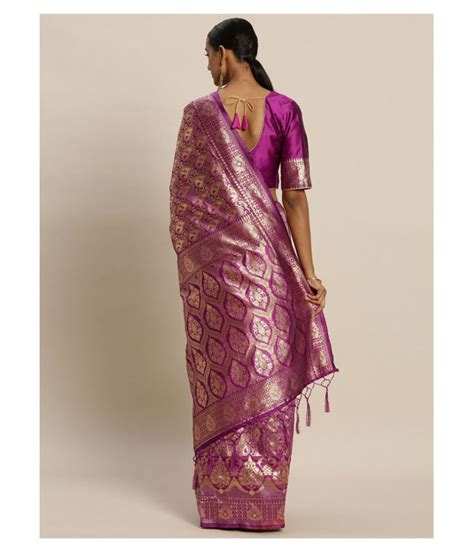 Sainoor Pink Banarasi Silk Saree Buy Sainoor Pink Banarasi Silk Saree