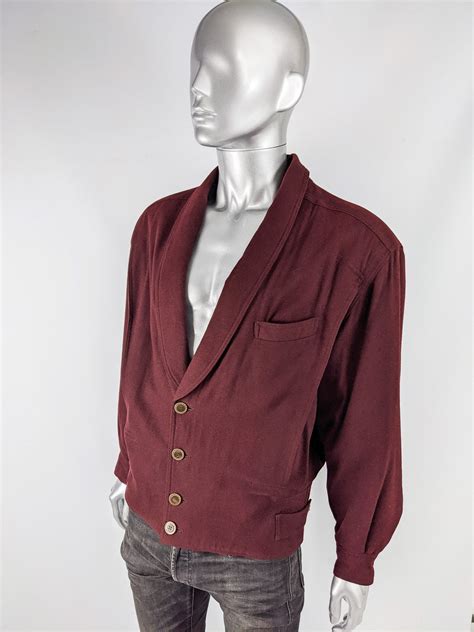 Vintage Emanuel Ungaro Mens Wool Jacket Blouson Jacket Etsy