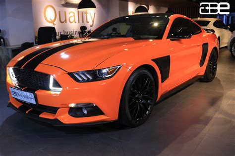 Buy Used Orange Ford Mustang Gt V8 50 L In Delhi Abe