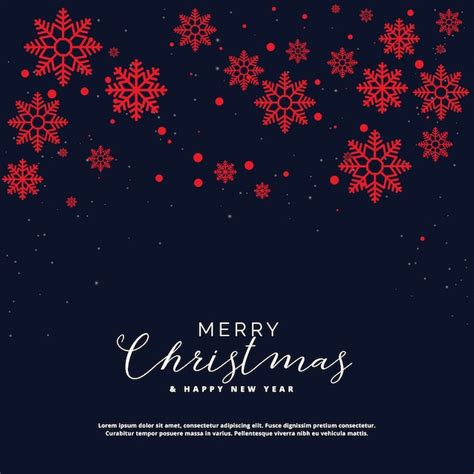 Free Vector Elegant Christmas Snowflakes Greeting Background Design