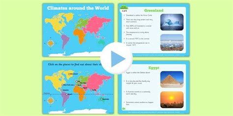 Climates Around The World Powerpoint Geography Lessons Weather And