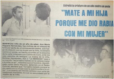 Asesina A Su Hija De Un Año Estrellándola Contra Un Poste 1988 La