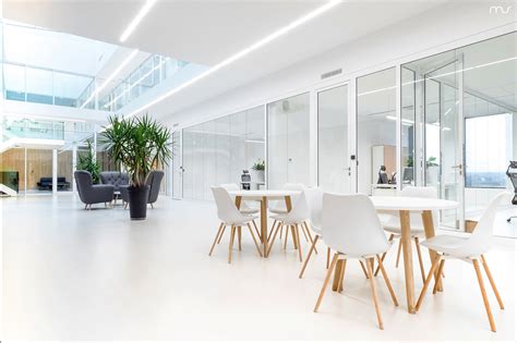 Clean and minimal office interiors on Behance