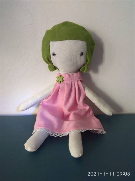 Handmade Rag Doll Fabric Doll Collectible T Collection Doll Etsy
