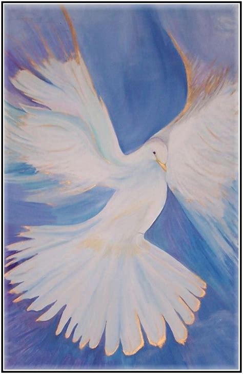 Merry Christmas Peace Man ☮ Holy Spirit Art Prophetic Art Dove Painting
