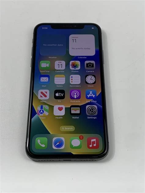 Apple Iphone X 256gb A1865 Space Gray Unlocked Smartphone