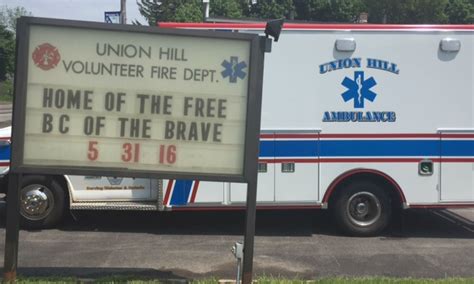 Happy Memorial Day Union Hill Fire Department Volunteer