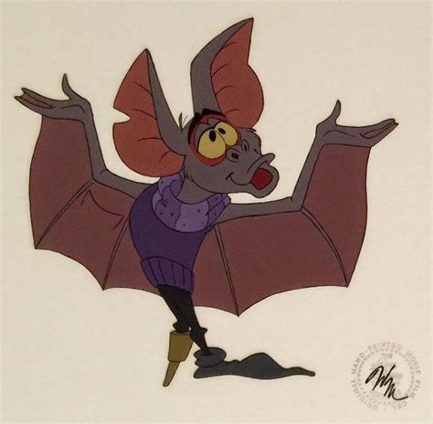Fidget The Bat Original Production Cel From The Great Mouse Detective