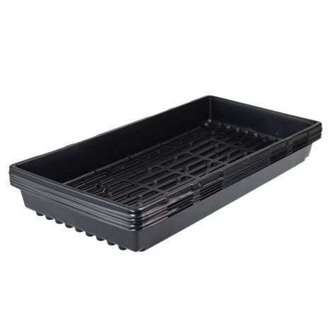 9greenbox 5 Pack Of Durable Black Plastic Growing Trays With Holes 21