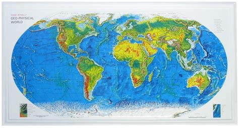 Geophysical Raised Relief World Map World Maps Online