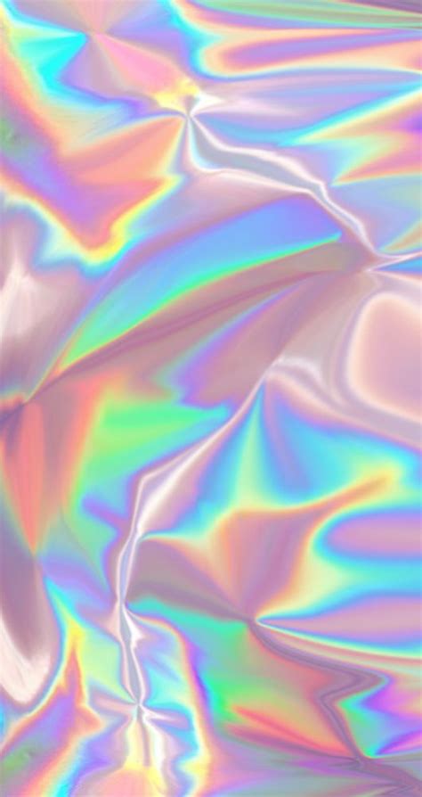 Rainbow Holographic Fractal Like Wallpaper Holographic Wallpapers