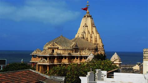 Somnath Mahadev Temple Gujarat India Holy Place Somnath Adotrip