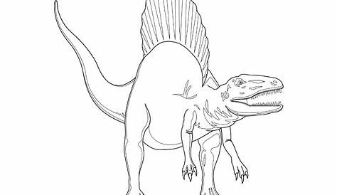 spinosaurus coloring pages printable