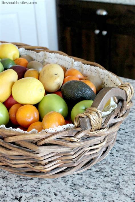 11 useful diy fruit and veggie storage ideas. Burlap And Lace Fruit Basket DIY - Life Should Cost Less