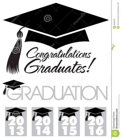 Congratulations Graduates Capeps Stock Vector Image 30559181