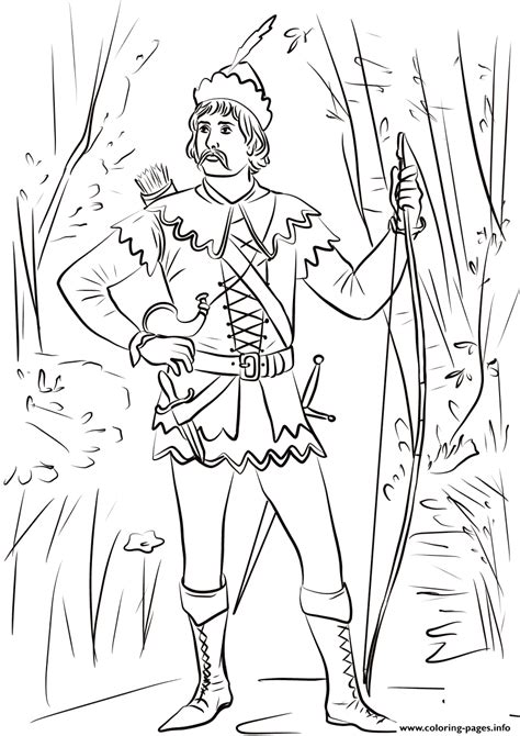 Young Robin Hood Coloring Pages - Learny Kids