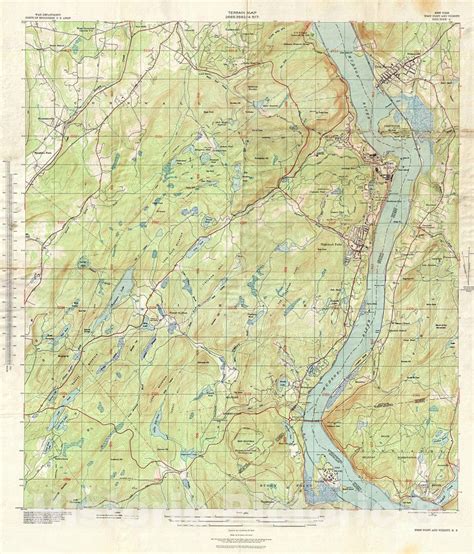 Historic Map Topographical Engineers Antique Map Of West Point And