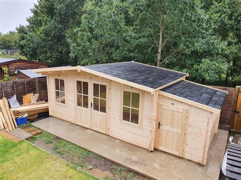 Modern prefab units and smaller layouts will run on the higher end of square footage pricing, due to economies of scale. Dunster House Severn Log cabin installation Harlow Essex