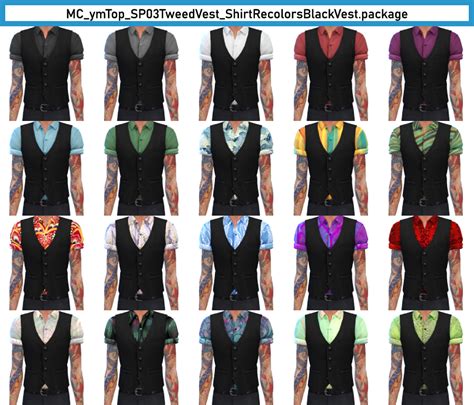 Cool Kitchen Stuff Tweed Vest Recolors With Vest Overlay By Monochaos