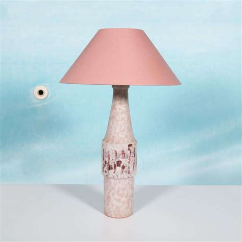 Vintage Fatlava Vloerlamp Keramiek Pink Ceramic Floor Lamp Bij De Tijd