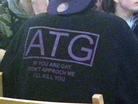 Police Investigate Antigay Shirt That Warns ‘if You Are Gay Ill Kill