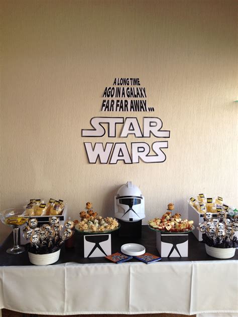 Star Wars Themed Party Use The Force Luke Star Warrs Aniversario Star