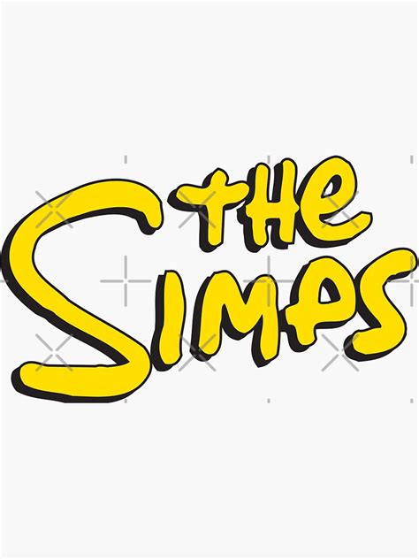 The Simps Sons Sticker For Sale By Dwaffledesigns Redbubble