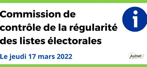 Commission De Contrôle De La Régularité Des Listes électorales Aulnat