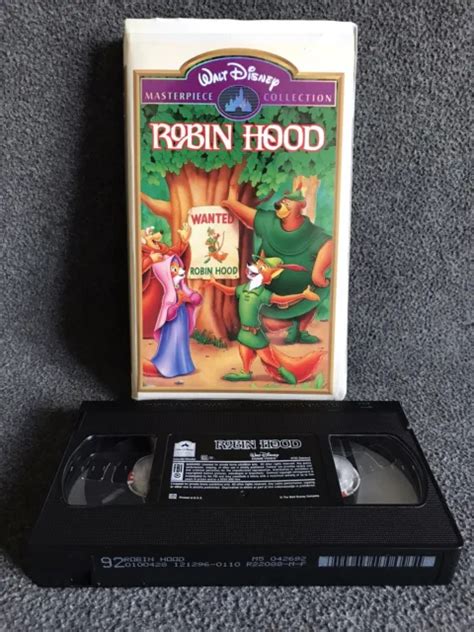 Walt Disney S Robin Hood Masterpiece Collection Vhs Tape Clamshell