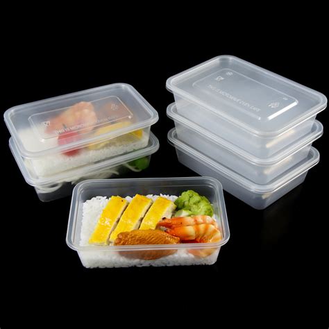 Shop for disposable food containers for your restaurant or deli counter! Disposable Clear 500ml Plastic Food Containers With Lids ...