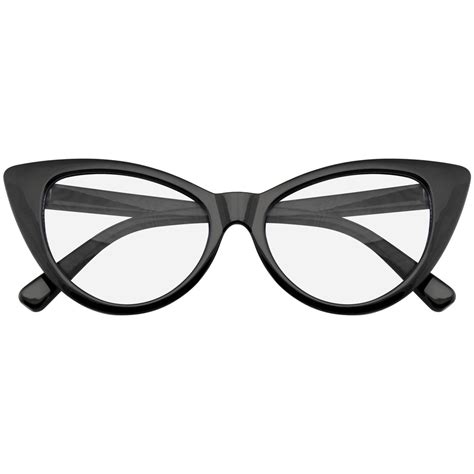 Clear Cat Eye Glasses Emblem Eyewear Super Cat Eye Glasses Vintage