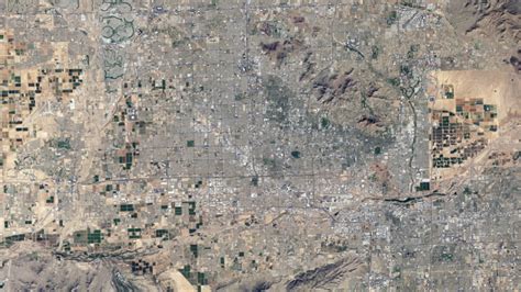 Satellite Image Of Phoenix Arizona Image Free Stock Photo Public