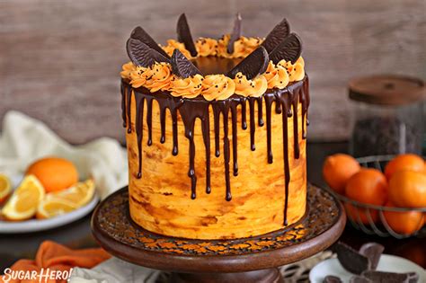 Pour the juice from the orange through a fine sieve into a small bowl and sprinkle over the gelatine. Chocolate Orange Cake - SugarHero