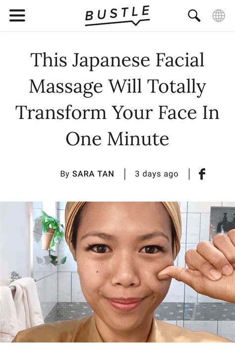 This Japanese Facial Massage Will Totally Transform Your Face In One