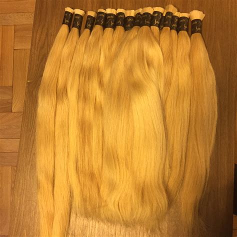 Platin Sarı Ham Saç 2 Sach And Vogue Hair Extensions 100 Remy Human